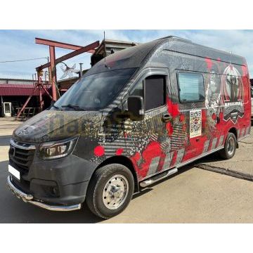 Цельнометаллическая, длинная база. Обводы кузова Папа Тюнинг d42 для ГАЗель Next NN 2021-