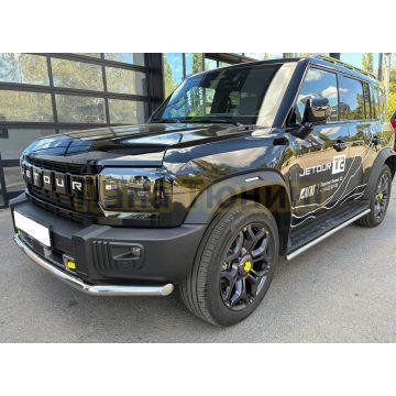 Защита штатного порога труба Папа Тюнинг d42 для JETOUR T2 2024-