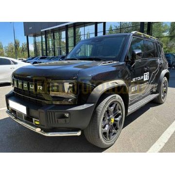 Защита переднего бампера двойная Папа Тюнинг d60/42 для JETOUR T2 2024-