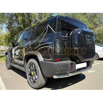 Защита заднего бампера двойная Папа Тюнинг d60/42 для JETOUR T2 2024-