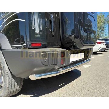 Защита заднего бампера двойная Папа Тюнинг d60/42 для JETOUR T2 2024-