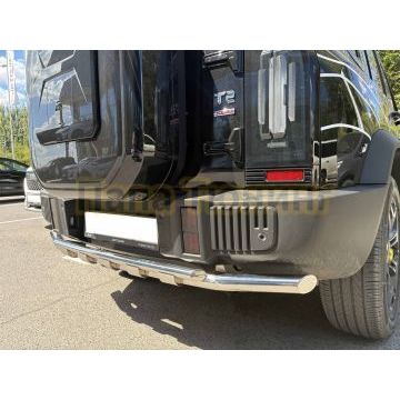 Защита заднего бампера двойная с перемычками Папа Тюнинг d60/42 для JETOUR T2 2024-