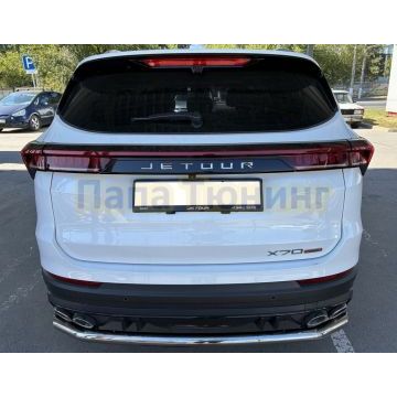 Защита заднего бампера Папа Тюнинг d60 для JETOUR X70 Plus 2023-