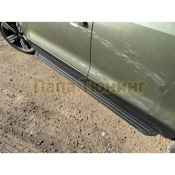 Пороги алюминиевые "Slim Line Black" 2020 мм ТСС для Rox 01 2024- Пороги алюминиевые "Slim Line Black" 2020 мм ТСС для Rox 01 2024-