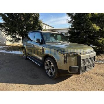 Пороги алюминиевые "Slim Line Silver" 2020 мм ТСС для Rox 01 2024-