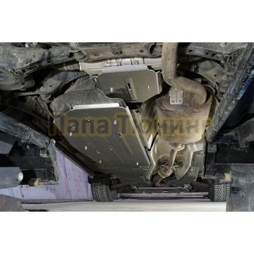 Защита бака (алюминий) 4мм ТСС для Toyota Highlander IV 2019- (Китай)