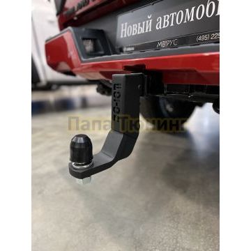 Фаркоп (Black, шар E нерж., надпись Foton) ТСС для Foton Tunland V7 2024-