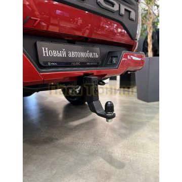 Фаркоп (Black, шар E нерж., надпись Foton) ТСС для Foton Tunland V7 2024-