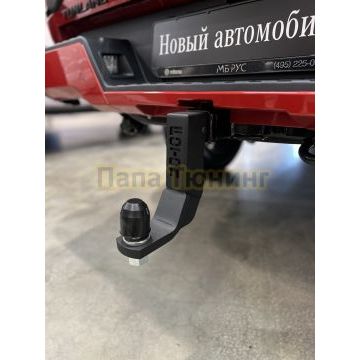 Фаркоп (Black, шар E, надпись Foton) ТСС для Foton Tunland V7 2024-