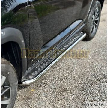 Пороги с площадкой 42,4 мм ТСС для Haval H7 2024- Пороги с площадкой 42,4 мм ТСС для Haval H7 2024-