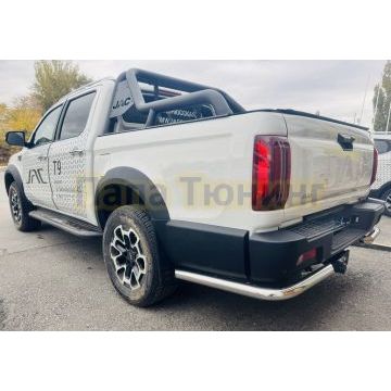 Защита заднего бампера угловая Папа Тюнинг d60 для Jac T9 2023-