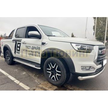 Защита переднего бампера Папа Тюнинг d76 для Jac T8 Pro 2020-