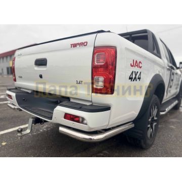 Защита заднего бампера угловая Папа Тюнинг d60 для Jac T8 Pro 2020-