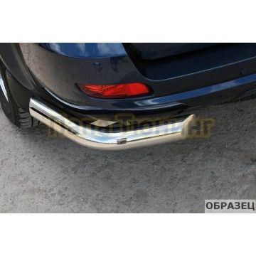 Защита заднего бампера угловая Папа Тюнинг d76 для Jac T8 Pro 2020-