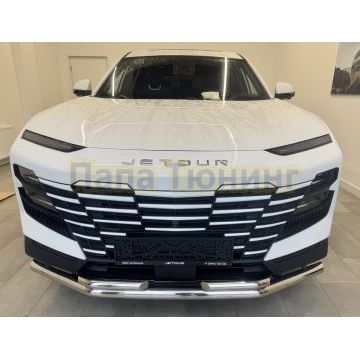 Защита переднего бампера двойная Папа Тюнинг d60/42 для Jetour Dashing 2023-