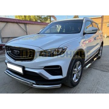 Защита переднего бампера двойная Папа Тюнинг d60/42 для BELGEE X70 2024-