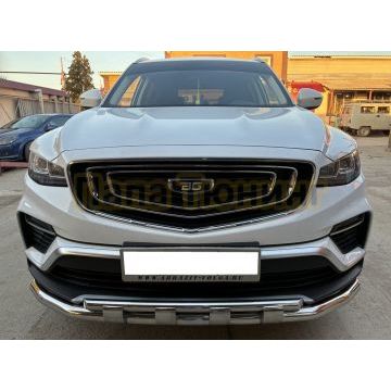 Защита переднего бампера двойная с перемычками Папа Тюнинг d60/42 для BELGEE X70 2024-