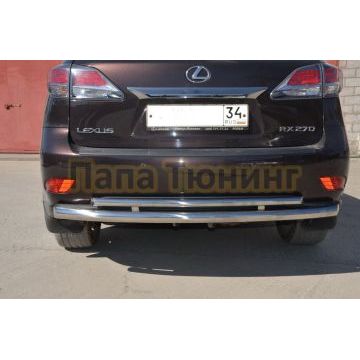 Защита заднего бампера d60/42 для Lexus RX270/RX350/RX450h 2009-2015