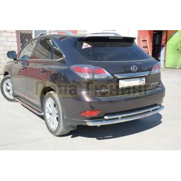 Защита заднего бампера d60/42 для Lexus RX270/RX350/RX450h 2009-2015