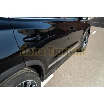 Пороги выдвижные электрические ОЕМ для Chery Tiggo 8 Pro Гибрид 2022-2024