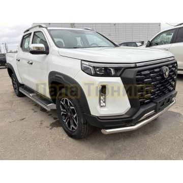 Защита штатного порога труба Папа Тюнинг d42 для CHANGAN Hunter Plus 2022-