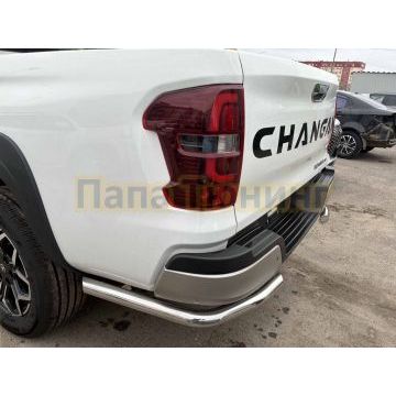 Защита заднего бампера угловая Папа Тюнинг d60 для CHANGAN Hunter Plus 2022-