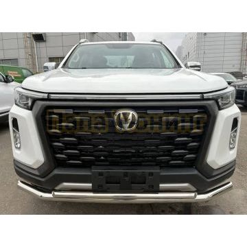 Защита переднего бампера двойная Папа Тюнинг d60/42 для CHANGAN Hunter Plus 2022-