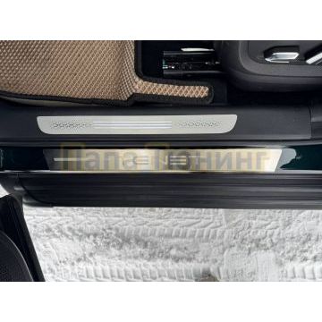 Накладки на пороги (лист шлифованный надпись Tenet) 4шт ТСС для Tenet T8 4WD 2025-