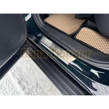 Накладки на пороги (лист шлифованный надпись Tenet) 4шт ТСС для Tenet T8 4WD 2025-