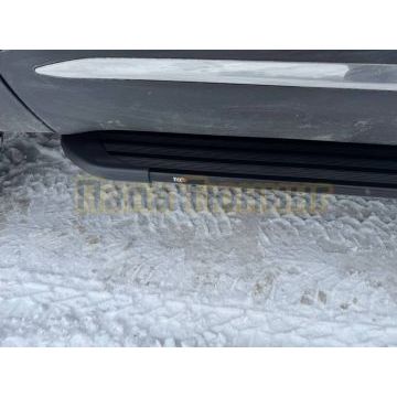 Пороги алюминиевые "Slim Line Silver" 1720 мм ТСС для Tenet T8 4WD 2025-