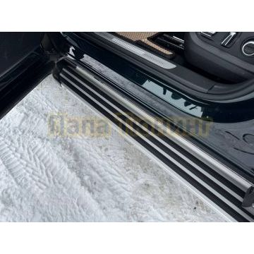 Пороги алюминиевые "Slim Line Silver" 1720 мм ТСС для Tenet T8 4WD 2025-