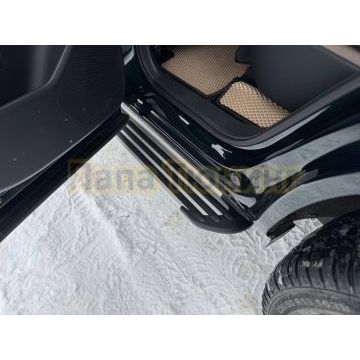 Пороги алюминиевые "Slim Line Silver" 1720 мм ТСС для Tenet T8 4WD 2025-