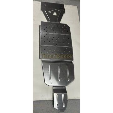 Защиты комплект (алюминий) 4мм (картер, батареи, бака и заднегоэлектромотора) ТСС для Lynk&Co 900 2025-