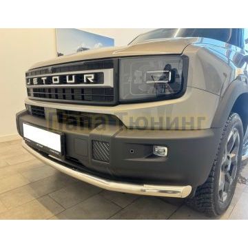 Защита переднего бампера Папа Тюнинг d60 для JETOUR T1 2025-