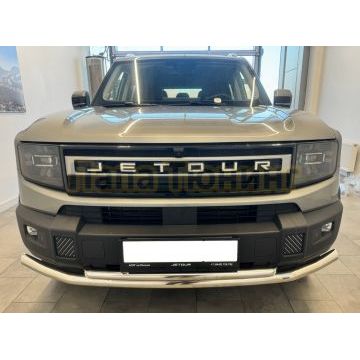 Защита переднего бампера двойная Папа Тюнинг d60/42 для JETOUR T1 2025-