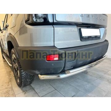 Защита заднего бампера двойная Папа Тюнинг d60/42 для JETOUR T1 2025-