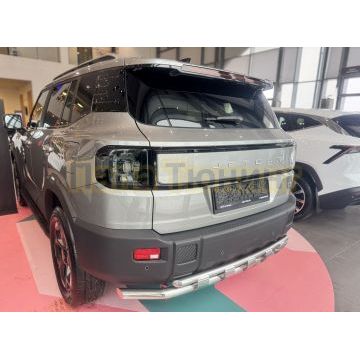 Защита заднего бампера двойная с перемычками Папа Тюнинг d60/42 для JETOUR T1 2025-