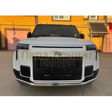 Защита переднего бампера двойная Папа Тюнинг d60/42 для ROX 01 2024-