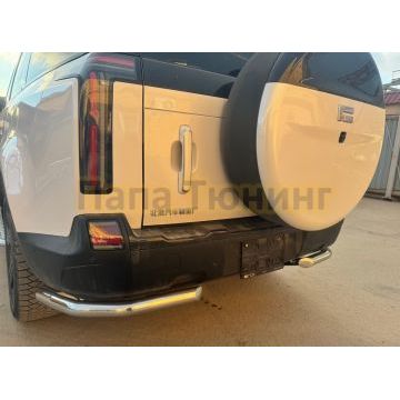 Защита заднего бампера угловая Папа Тюнинг d60 для ROX 01 2024-