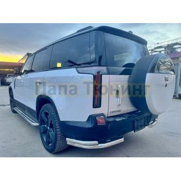 Защита заднего бампера  угловая двойная Папа Тюнинг d60/42 для ROX 01 2024-