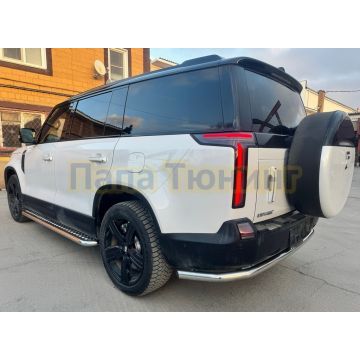 Защита заднего бампера угловая большая Папа Тюнинг d60 для ROX 01 2024-