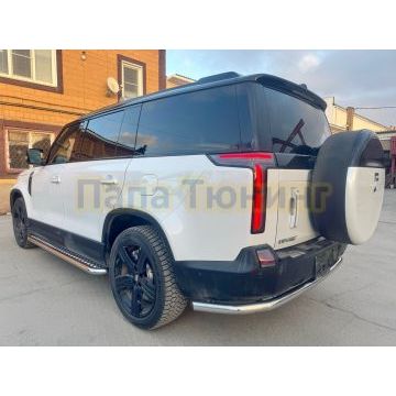 Пороги с накладным листом Папа Тюнинг d53 для ROX 01 2024-