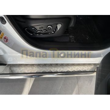 Пороги с накладным листом Папа Тюнинг d53 для Changan CS75 Plus IV 2025-
