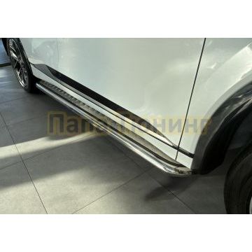 Пороги с накладным листом Папа Тюнинг d53 для Changan CS75 Plus IV 2025-