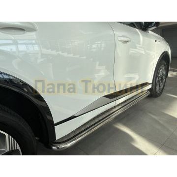 Пороги с накладным листом Папа Тюнинг d53 для Changan CS75 Plus IV 2025-