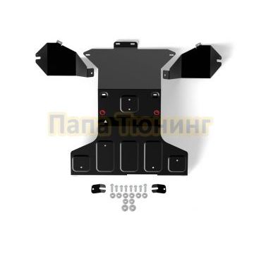 Защита картера + КПП + комлект крепежа АвтоБРОНЯ Сталь для Lada 4x4 Lada Niva Legend