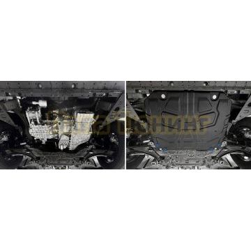 Защита картера + КПП + комплект крепежа Rival Сталь для GAC GS4;2024-;1 5;FWD;РКПП; GAC GS4;2025-;2.0;4WD;АКПП