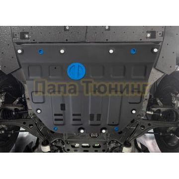 Защита картера + КПП + комплект крепежа Rival Сталь для GAC GS8;2023-;2 0;4WD;АКПП;GAC М8;2024;2 0;FWD;АКПП