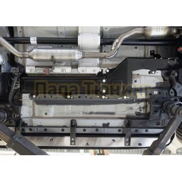 Защита топливных и тормозных магистралей + комплект крепежа Rival Сталь для Haval Dargo 2022- V - 2.0