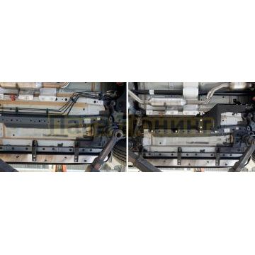 Защита топливных и тормозных магистралей + комплект крепежа Rival Сталь для Haval Dargo 2022- V - 2.0